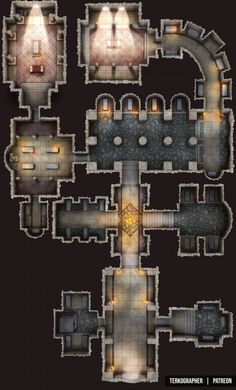 [29x48] Crypt - Launch Post | Patreon Crypt Map Dnd, Castle Battle Map Dnd, Necropolis Map Dnd, Catacombs Dnd Map, Dnd Dungeon Maps, Ruins Battlemap, Crypt Dungeon Map, D&d Prison Map, Marvel Rpg