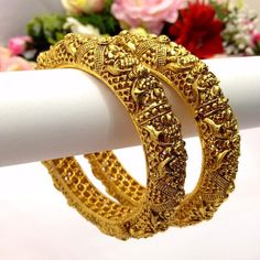 Indian Wedding Jewelry Polki Openable Bangles Polki Indian | Etsy Elegant Bangle With Intricate Design For Marriage, Gold Bridal Sets For Marriage, Festive Yellow Gold Wedding Bangle, Gold Bangle With Elegant Design For Wedding, Yellow Gold Bangle For Wedding And Festivals, Elegant Wedding Bangle For Festive Occasions, Heavy Yellow Gold Bangle For Wedding, Elegant Bangle For Wedding And Festive Occasions, Gold Bridal Sets For Wedding