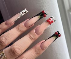 Punk Nails, Airbrush Nails, Duck Nails, Cherry Nails, Summery Nails, Vacation Nails