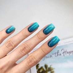 Nail Art Creative, Cruise Nails, Ombre Nail Art Designs, Beachy Nails, Beauty Hacks Nails, Gel Nail Art Designs, Ombre Nail Designs, Exotic Nails, Cute Gel Nails