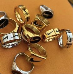 Stainless Steel Available in Gold & Silver Available in sizes 7-10 Non-Tarnish, Unisex Streetwear Jewelry, Dope Jewelry, Circle Ring, Material Girl, Material Girls, Signet Ring, Band Ring, Band Rings, Fashion Models