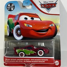 the disney pixar cars are red and green