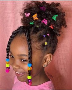 Black Baby Girl Hairstyles, Lil Girl Hairstyles, Kids Curly Hairstyles, How To Simplify, Toddler Hairstyles Girl, Girls Natural Hairstyles, Natural Hairstyles For Kids