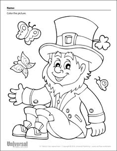 the lepreite coloring page for children with an image of a lepreite