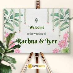 South Indian Wedding Entrance Board Design | Traditional Signage Welcome Board Malayalee Wedding