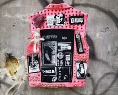 Diy Vest, Punk Fashion Diy, Punk Pastel, Diy Denim Jacket, Patch Jacket