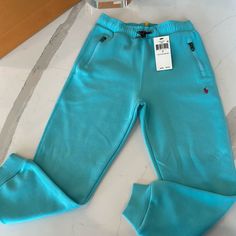 Boy’s Polo By Ralph Lauren Joggers Sz 7 Classic Blue Nwt Casual Turquoise Pants, Fitted Blue Ralph Lauren Bottoms, Polo Sweatpants, Luxury Men's Ralph Lauren Bottoms, Blue Ralph Lauren Polo Shirt, Camo Sweatpants, Ralph Lauren Kids Boys, Tie Dye Sweatpants, Boy Sweatpants