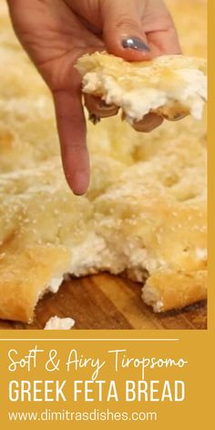 Feta Bread, Greek Bread, Savory Baking, Beautiful Bread, Creamy Feta, Greek Cooking, Greek Dishes, Delicious Bread, Greek Food