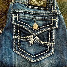 Never Worn , Miss Me Jeans , Bootcut, Dark , Size 29 Jeans Bootcut, Jeans Women, Miss Me Jeans, Jeans Color, Miss Me, Colored Jeans, Jeans And Boots, Boot Cut, Color Blue