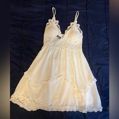 Brand New With Tags White Rue 21 Dress, 60% Cotton 40% Nylon, Size Medium Rue 21 Dresses, Peyton List, 21 Dress, Fit Ideas, Rue 21, Rue21, Aesthetic Hair, Outfits Aesthetic, Dress Brands