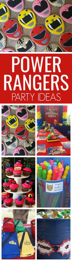 the power rangers party ideas are great for any child's birthday