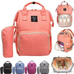 the back pack is in different colors and sizes, including one for $ 19 99