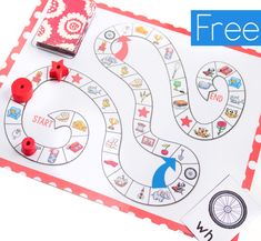 a free printable board game for kids to play