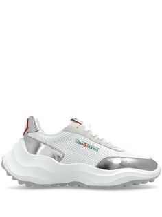 off-white/silver-tone leather/suede front lace-up fastening panelled design logo print to the side logo patch at the tongue branded heel counter round toe branded insole ridged rubber sole Aviator Watch, Balenciaga Track, Office Bag, Balenciaga Triple S, Custom Watch, Summer Beach Wear, Derby Shoes, Athletic Sneakers, Espadrille Shoes