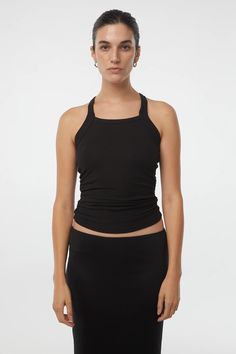 BECKS TANK TOP – The Line by K Fitted Tank Top For Everyday, Sporty Ribbed Tank Top For Layering, Fitted Knit Tank Top For Everyday, Athleisure Tank Top With Minimal Stretch, Everyday Tank Top With Built-in Bra And Minimal Stretch, Fitted Seamless Tank Top For Everyday, Fitted Athleisure Tank Top For Everyday, Fitted Tank Top For Everyday Athleisure, High Stretch Spring Tank Top