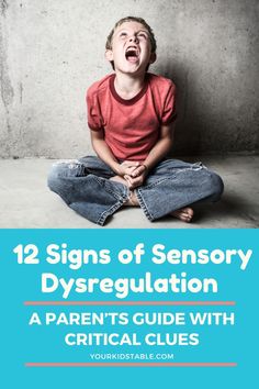 Sensory dysregulation can happen to kids when their sensory processing is overwhelmed, under processing, or overprocessing. Learn how to spot signs of sensory dysregulation in kids, how to help them regulate their sensory systems, and what to do to help a child with Autism, sensory processing disorder, or ADHD self soothe and regulate. Sensory Integration Therapy, Mom Challenge, Nonverbal Communication, Sensory Integration, Sensory Issues