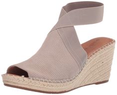 PRICES MAY VARY. Multi-layered comfort system PORON performance cushioning Easy on easy off Elastic Ankle Strap Platform Wedges, Kenneth Cole, Wedge Sandals, Ankle Strap, Wedges, Elastic, Interior Design, Sandals, Design