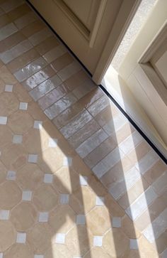 the floor is clean and ready to be used in this home renovation project, including tile