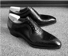 Men Tuxedo, Black Brogues, Tuxedo Shoes, Black Oxford Shoes, Quality Leather Boots, Brogues Men, Oxford Brogues, Custom Design Shoes, Suede Leather Shoes