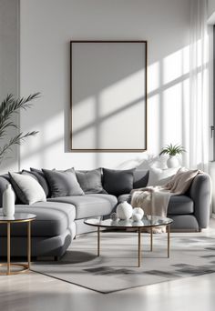 Grey Couch Living Room Light Gray Couches Living Room Ideas, Gray Couches Living Room, Grey And White Living Room Ideas, Gray Couches Living Room Ideas, Glass Decor Ideas, Glass Tables