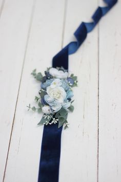 Flower accessories are created from artificial flowers and leaves and also with the addition of preserved leaves. Bouquet : https://www.etsy.com/listing/683192729/dhl-shipping-dusty-blue-bridal-bouquet?ref=shop_home_active_18&frs=1 Length of the belt flower decorations is about 6 inch ( 15 cm) Total height of boutonniere - 4 inches ( 10 cm) Flower crown #1 - adult - -19 inch Flower crown #2 -child- 16 inch - It is regulated by a satin ribbon. -The wreath is flexible. At the base is wire wrap Wedding Hair Flower Crown, Wedding Navy Blue, Bridesmaid Hair Flowers, Wedding Velvet, Bridal Hair Wreath, Bridal Bouquet Blue, Wedding Navy, Floral Belt, Maternity Belt