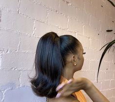 Name Twitter, Barbie Ponytail, Hair Ponytail Styles, Hair Laid, Sleek Ponytail, Ponytail Styles, Relaxed Hair, Baddie Hairstyles