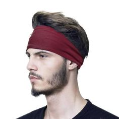 Men And Women Summer Fashion Outdoor Leisure Sports Elastic Solid Color Hairband Size: One Size.  Color: Red.  Gender: female.  Age Group: adult. Workout Headbands, Men Summer Fashion, Work Vacation, Women Summer Fashion, Headband Men, Workout Headband, Sports Headbands, Swimming Trunks, Outdoor Leisure