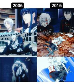 the evolution of anime characters from 2006 to 2016