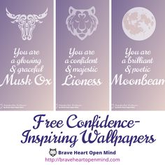 three different types of wallpapers with the words free printable