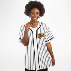 Can you dig it? Simply great to skyrocket any outfit, this stylish baseball jersey features TimeElements striped pattern The Furies '79. Riverside park's infamous underground baseball team (The Warriors 1979) revives in this groovy jersey. A great addition to your wardrobe to complete your oddball outfits. Stylish, essential, wicked. Features: �• TimeElements pattern design The Furies '79 • 100% polyester • Rounded hem • Button-front closure • Moisture-wicking fabric for a lightweight, breathable Warriors 1979, The Warriors 1979, Warrior Movie, Outfits Stylish, Baseball Outfit, The Warriors, Athletic Looks, Todays Outfit, Baseball Team