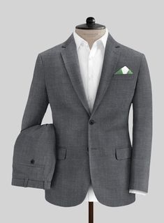 Indulge in the luxury of the Italian Cotton Lycra Denim Gray Blue Suit, meticulously crafted from a premium blend of cotton and Lycra. This distinguished ensemble features a stunning solid pattern elegantly set in a subdued yet fashionable gray-blue hue, adding a touch of contemporary flair to your look. It seamlessly combines comfort and style, making it an ideal choice for various occasions. Whether you're advancing in your career or aiming to leave a lasting impression at an event, this suit Luxury Cotton Semi-formal Suits, Fitted Sets With Welt Pockets For Business Casual, Tailored Cotton Suit With Welt Pockets, Tailored Cotton Suits With Welt Pockets, Classic Cotton Suit With Notch Lapel, Classic Cotton Suit For Work, Classic Cotton Business Casual Suits, Luxury Cotton Suits With Notch Lapel, Slim Fit Cotton Suits For Workwear