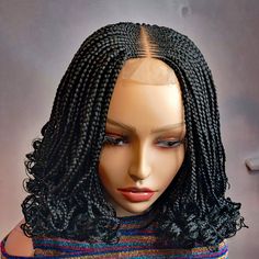 Curls Wig, Hair Edges, Braided Wigs For Black Women, School Braids, Cornrows Natural Hair, Black Curly Wig, Braiding Your Own Hair, Front Braids, Wig For Black Women