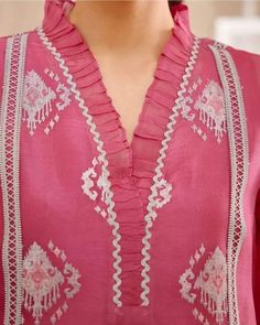 Stitching Basics, Brocade Blouse Designs, Cotton Suit Designs, Female Shirts, Salwar Neck Designs, Churidar Neck Designs, Girls Dress Sewing Patterns, Neck Designs For Suits