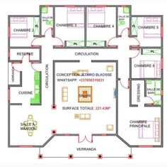 a floor plan for a house with three rooms