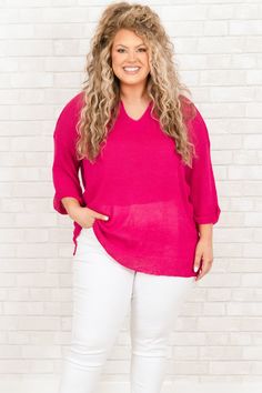 This top was created with you in mind! Its lightweight fabric will keep you comfortable all day long, and its pretty pink color means you'll always stand out in a crowd! And since it pairs easily with both camis and tanks, you can mix and match to create the perfect look! 65% Acrylic, 35% Polyamide Pink Knit Top For Summer Day Out, Pink Cotton V-neck Knit Top, Casual Pink Knit Top For Summer, Pink Casual Blouse For Loungewear, Casual Pink Cotton Knit Top, Trendy Pink Cotton Knit Top, Casual Pink Knit Top For Spring, Trendy Pink Knit Top For Day Out, Pink Knit Top For Beach In Spring