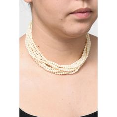 This elegant necklace features 8 strands of 4.66mm (approximately) very pale angel skin coral beads with an elongated 14k yellow gold floral flower filagree clasp. Elegant Hand-strung Multi-strand Jewelry, Elegant Round Jewelry With 108 Beads, Formal Multi-strand Beaded Pearl Necklace, Elegant Cream Double Strand Necklaces, Elegant Double Strand Cream Necklace, Elegant Cream Double Strand Necklace, Delicate Cream Jewelry For Formal Occasions, Elegant Multi-strand Cream Beaded Necklaces, Elegant Multi-strand Beaded Necklaces For Formal Occasions