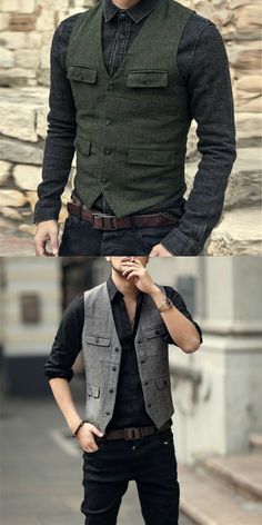 Casual Vest Outfits Men, Vest Outfits Men, Stylish Men Wear, Mens Vest Fashion, Designer Suits For Men, Men Stylish Dress, Fashion Suits For Men, Mens Fashion Classy, Mens Fashion Casual Outfits