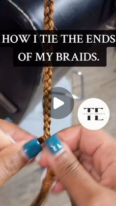 Textured Hair Education on Instagram: "Tutorial: How to tie the ends of braids 👌🏾✨   🎥 @getallthingslovelee" Ends Of Braids, Hair Education, Mixed Hair, Instagram Tutorial, Textured Hair, Education, Texture, Hair