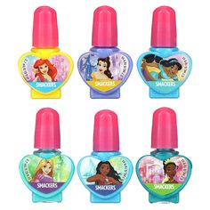 Have a colorful celebration with your favorite Disney Princesses and 6 enchanted Smackers® water-based nail polishes. Collect for yourself or honor your guests with nails that sparkle like jewels. Includes: 6 water-based nail polishes and 1 nail file. Our eBay Store About Us Contact Us Add to Favorite Sellers Expiration Date: 01/01/2027 Disclaimer: Our receiving department does its best to verify and then enter the correct expiration dates for all incoming products. However, discrepancies do occ Disney Princess Nail, Disney Princess Nail Polish, Barbie Party Decorations, Water Based Nail Polish, Lip Gloss Homemade, April Nails, Image Nails, Iphone Dynamic Wallpaper, Bling Phone Cases