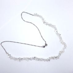 Deb Guyot Herkimer Diamond Necklace Clearcut By A Professional Jeweler! Beautiful! One Necklace With Listing! Metal: 925 Sterling Silver Stamped: 925 Length: 20” L Length Of Stones On Necklace: Approx 10” Long Length Of Stones: 1/4”- 3/8” Colors: Clear+Silver Nwot! *Herkimer Diamonds Aren't Real Diamonds, But Are Double-Terminated Quartz Crystals Of Exceptional Clarity (Water-Clear) Discovered In Exposed Outcrops Of Dolostone Inaround Herkimer County, New Yorkthe Mohawk River Valley.* Herkimer Diamond Necklace, River Valley, Quartz Crystals, Herkimer Diamond, Beautiful One, Real Diamonds, White Silver, Long Length, Quartz Crystal