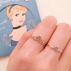 Cinderella Ring, Disney Princess Jewelry, Rings Cute, Romantic Rings, Princess Jewelry, Princess Ring, Girl Jewelry, Disney Jewelry, Finger Rings