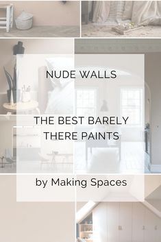 there are many different pictures with the words nude walls