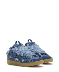 Lanvin Women's Curb Sneakers In Denim Lanvin Curb Sneakers, Benjamin Millepied, Lanvin Shoes, Lounge Sweater, Jeanne Lanvin, Mule Sneakers, Watch Trends, Shoes Ideas, Cute Nike