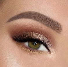 Pretty Natural Makeup, 100 Pure Makeup, Hair Color For Brown Eyes, Natural Makeup Ideas, Make Up Designs, Beach Makeup, Wedding Makeup For Brown Eyes, Gold Eye Makeup, Natural Lipstick