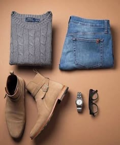 Grey Jeans Men