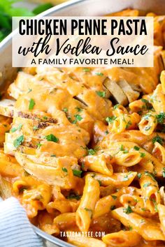 chicken penne pasta with vodka sauce is an easy and delicious dinner that the whole family will love