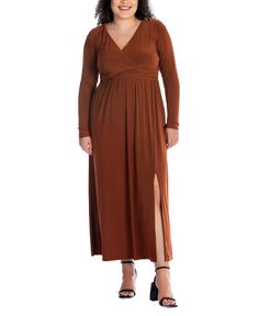 in stock Missy Dresses, Plus Size Maxi Dress, Empire Waist Maxi Dress, Plus Size Maxi, Plus Size Skirts, Plus Size Maxi Dresses, Effortless Elegance, Plus Dresses, Maxi Dress With Sleeves