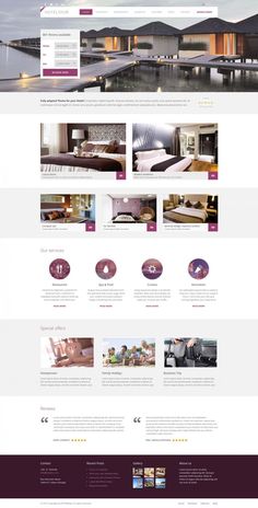 the homepage design for a real estate listing website, with lots of images on it