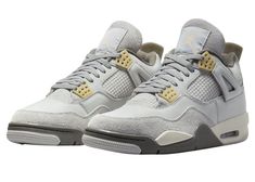 Air Jordan 4 Retro SE Craft Photon Dust Off White Grey DV3742-021 Men Size 11. Fast Shipping The Air Jordan 4 SE Craft Photon Dust comes constructed out of a variety of materials on the upper including leather, suede, and textile in various shades of grey. Pale Vanilla detailing on the waffle eyelets, Sail midsoles, and dark grey rubber outsoles round out the main details. Black Cat 4s, Basketball Shoes For Men, Baskets Adidas, Nike Dunk High, Jordan 4 Retro, Nike Shox, Air Jordan 4, Air Jordan 4 Retro, Air Jordan 3