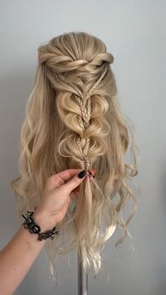 Bridal Upstyles, Boho Bridal Hair, Updo Tutorial, Pin Holder, Micro Braids, Heat Protectant, Prom Ideas, Senior Prom, Boho Braids